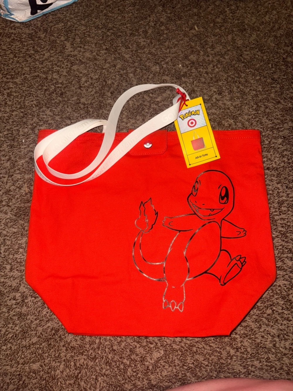 NEW Target x Pokémon Red Charmander Tote Bag